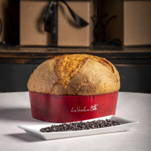 il mio panettone con gocce di cioccolato