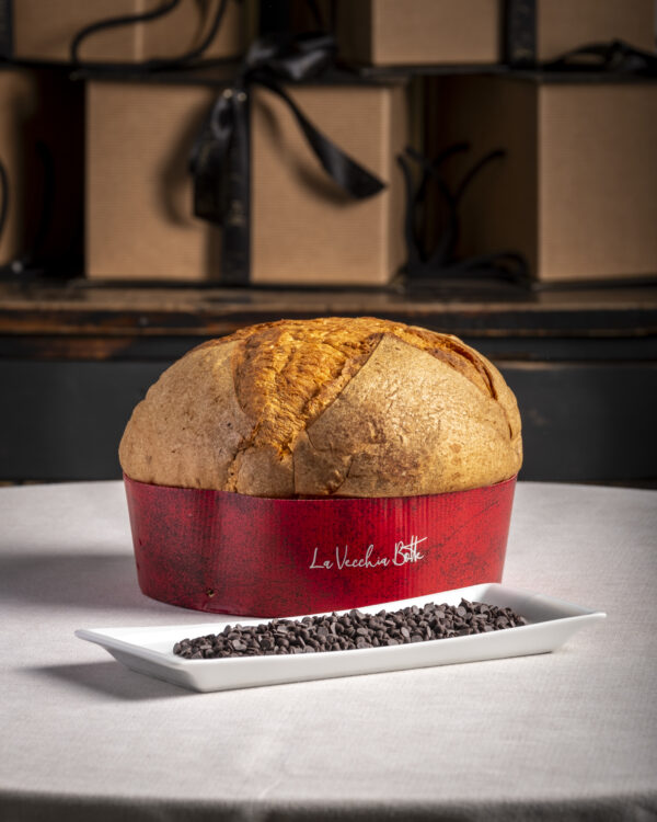 il mio panettone con gocce di cioccolato